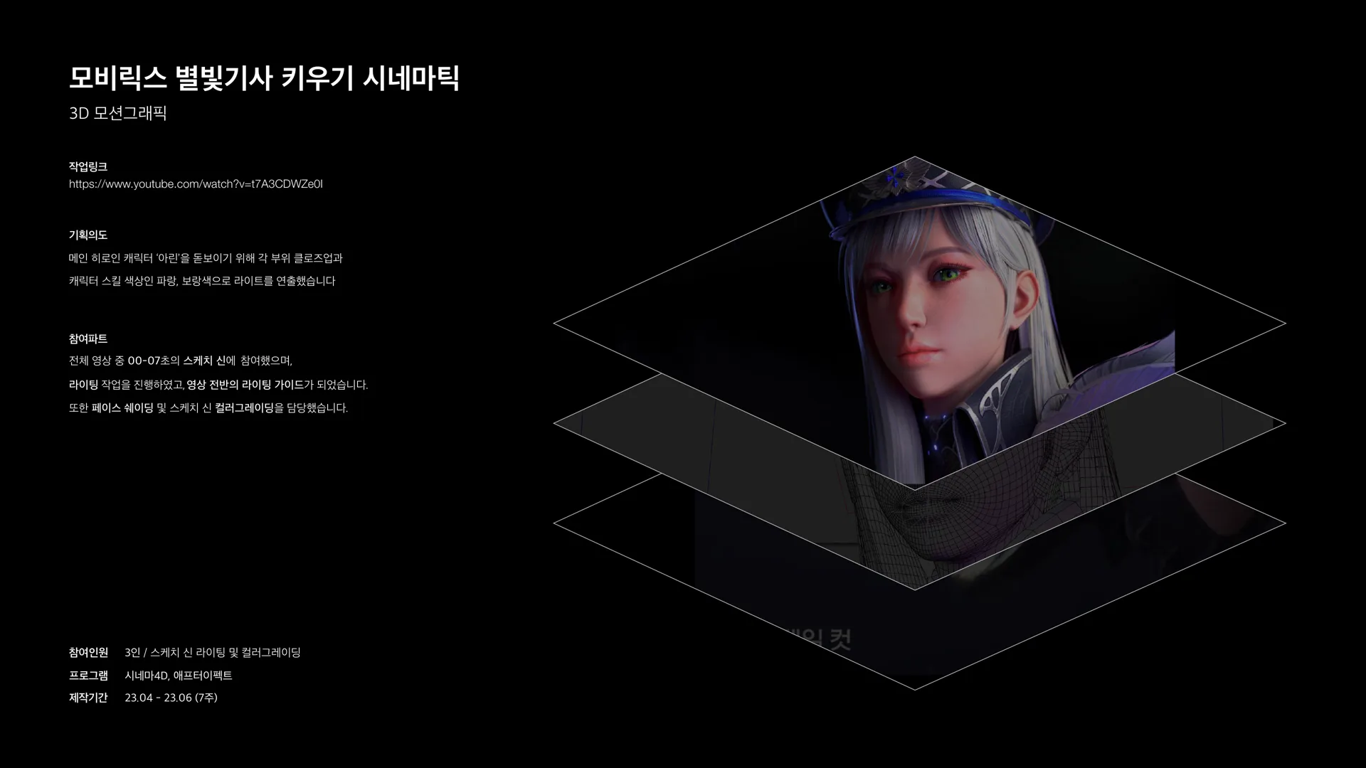 2023 담당 범위와 참여 인원을 구분해 적은 상세 화면
